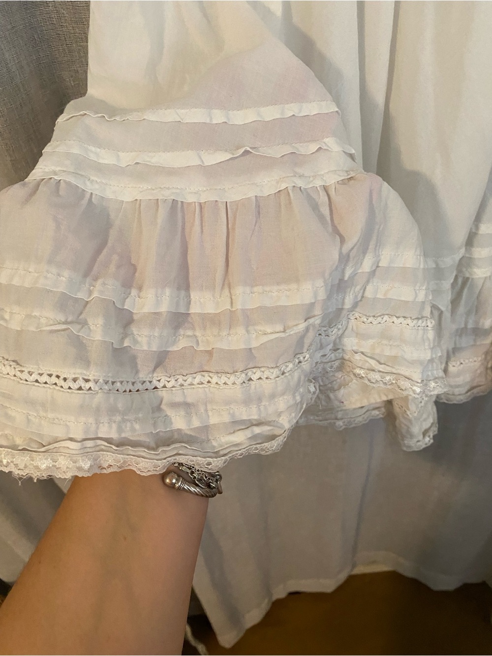 Cotton Levis Edwardian Style Dress - Picture 3 of 4